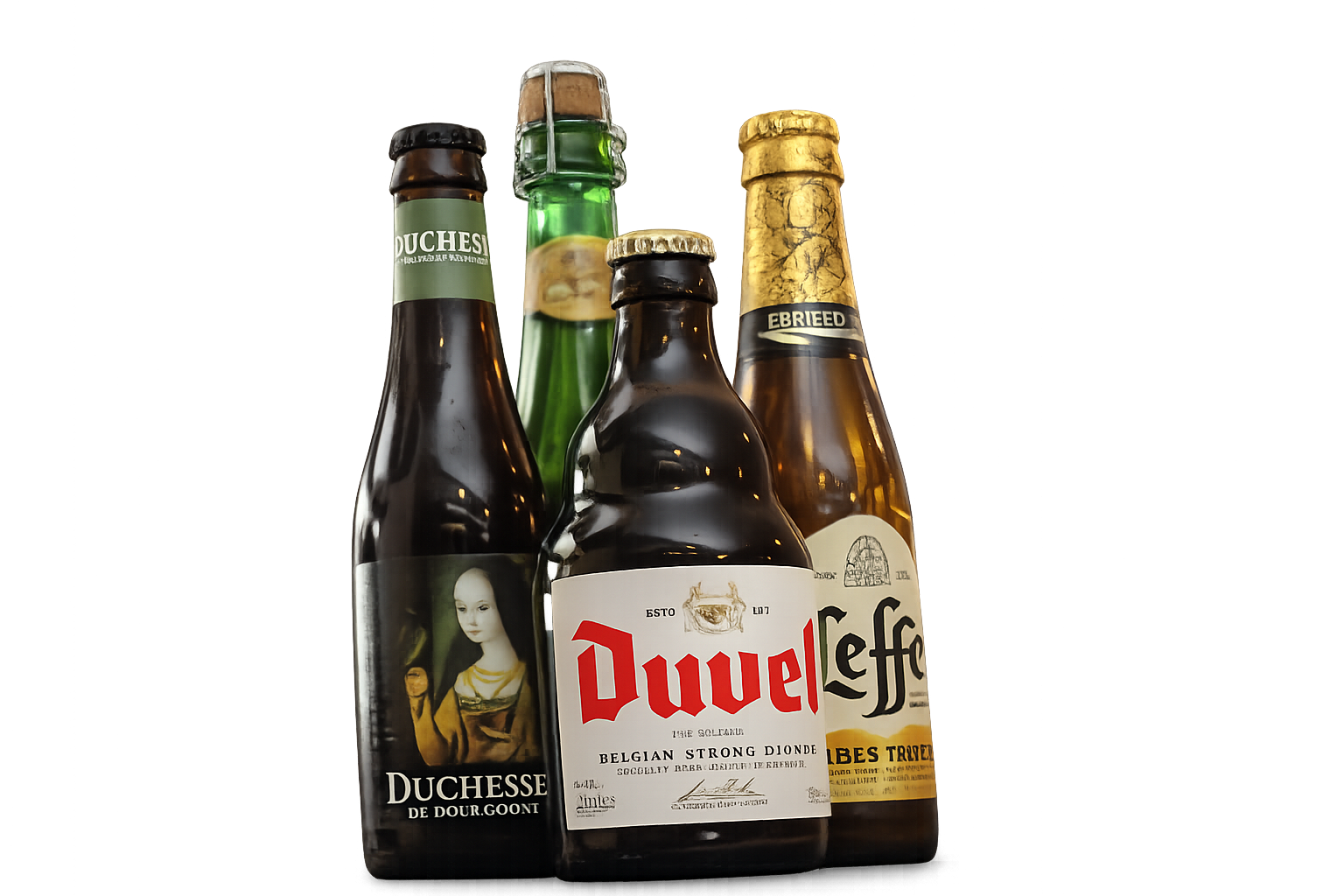 Belgian beer bottles